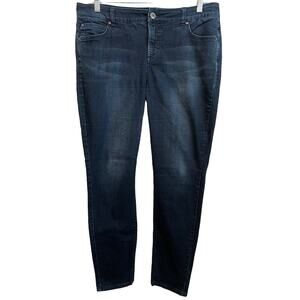 INC International Concepts women's blue skinny leg jeans.